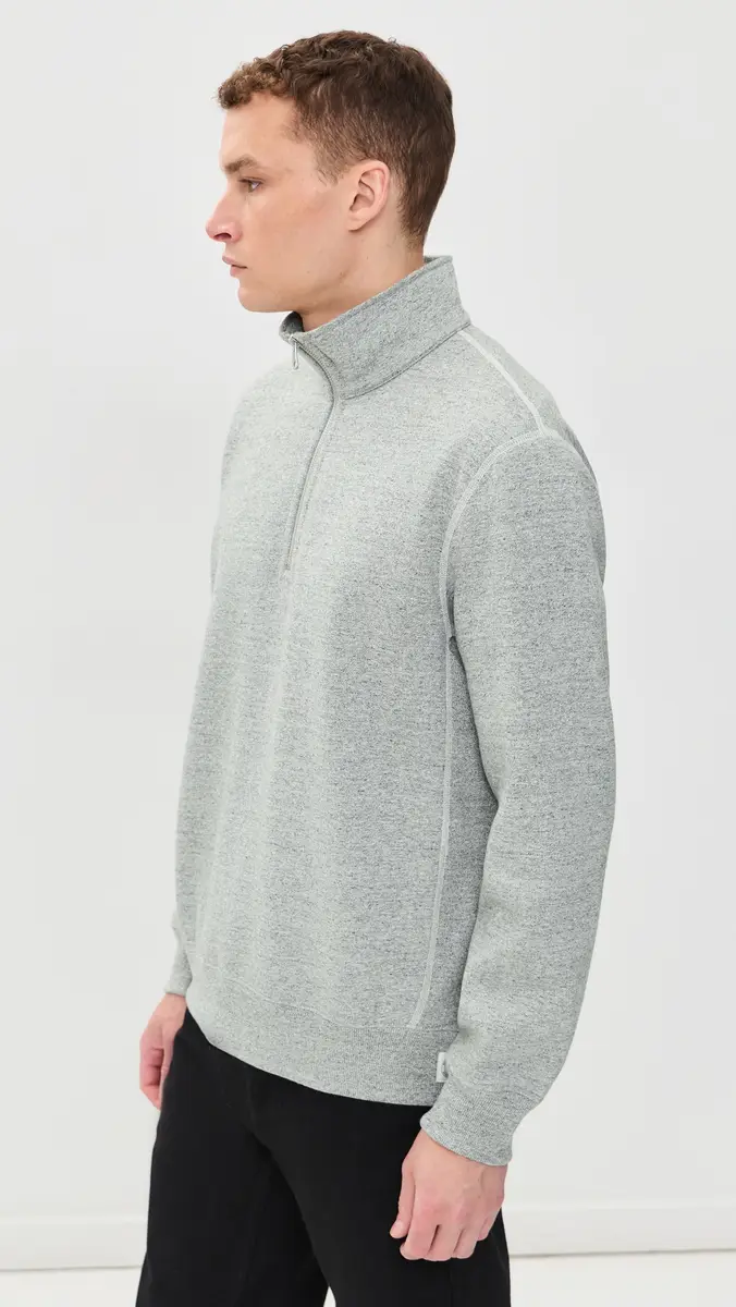 REIGNING CHAMP Brushed Fleece Standard Quarter Zip | Thumbnail 4 REIGNING CHAMP Brushed Fleece Standard Quarter Zip | Thumbnail 4