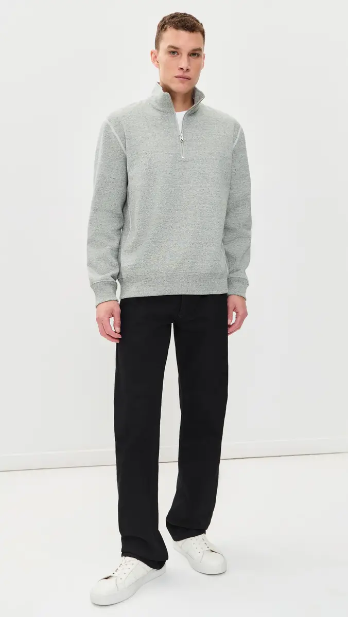 REIGNING CHAMP Brushed Fleece Standard Quarter Zip | Thumbnail 5 REIGNING CHAMP Brushed Fleece Standard Quarter Zip | Thumbnail 5