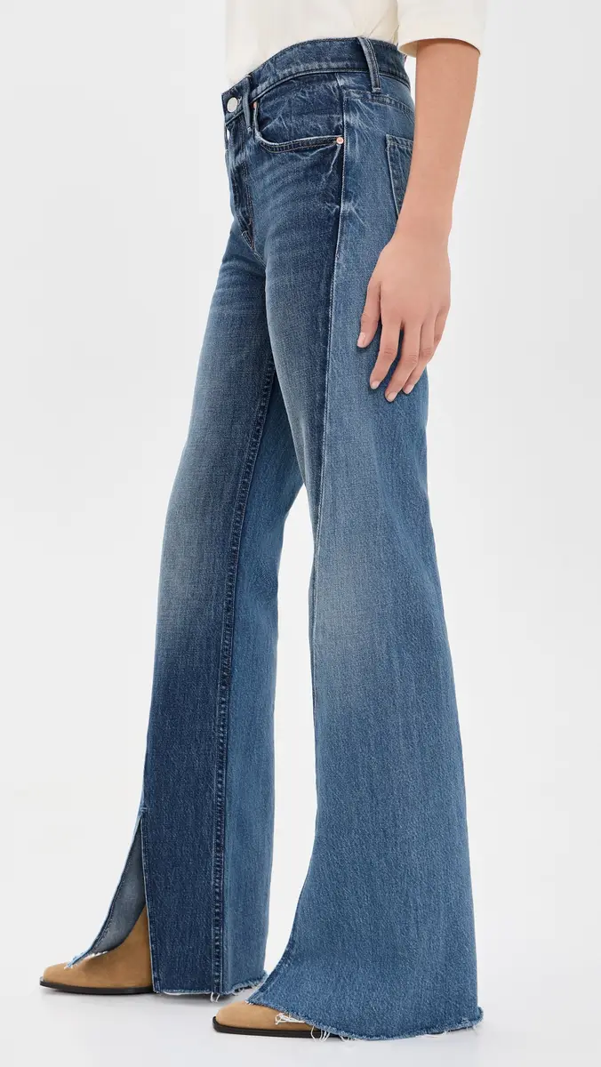 Mother Bookie Slit Twist Heel Fray Jeans | Thumbnail 4 Mother Bookie Slit Twist Heel Fray Jeans | Thumbnail 4