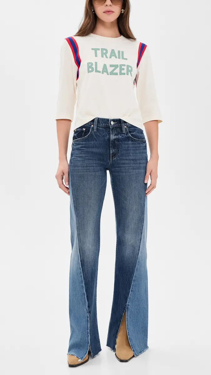 Mother Bookie Slit Twist Heel Fray Jeans | Thumbnail 5 Mother Bookie Slit Twist Heel Fray Jeans | Thumbnail 5