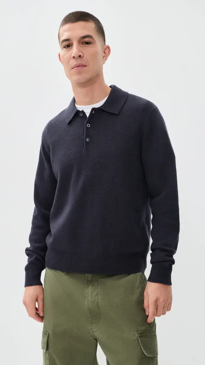 Madewell Frances Long Sleeve Polo | Thumbnail 2