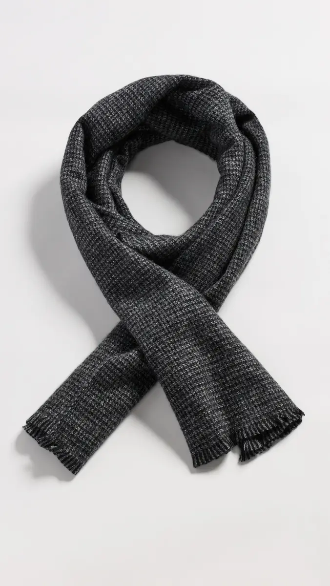 Vince Marled Micro Houndstooth Scarf | Thumbnail 3 Vince Marled Micro Houndstooth Scarf | Thumbnail 3
