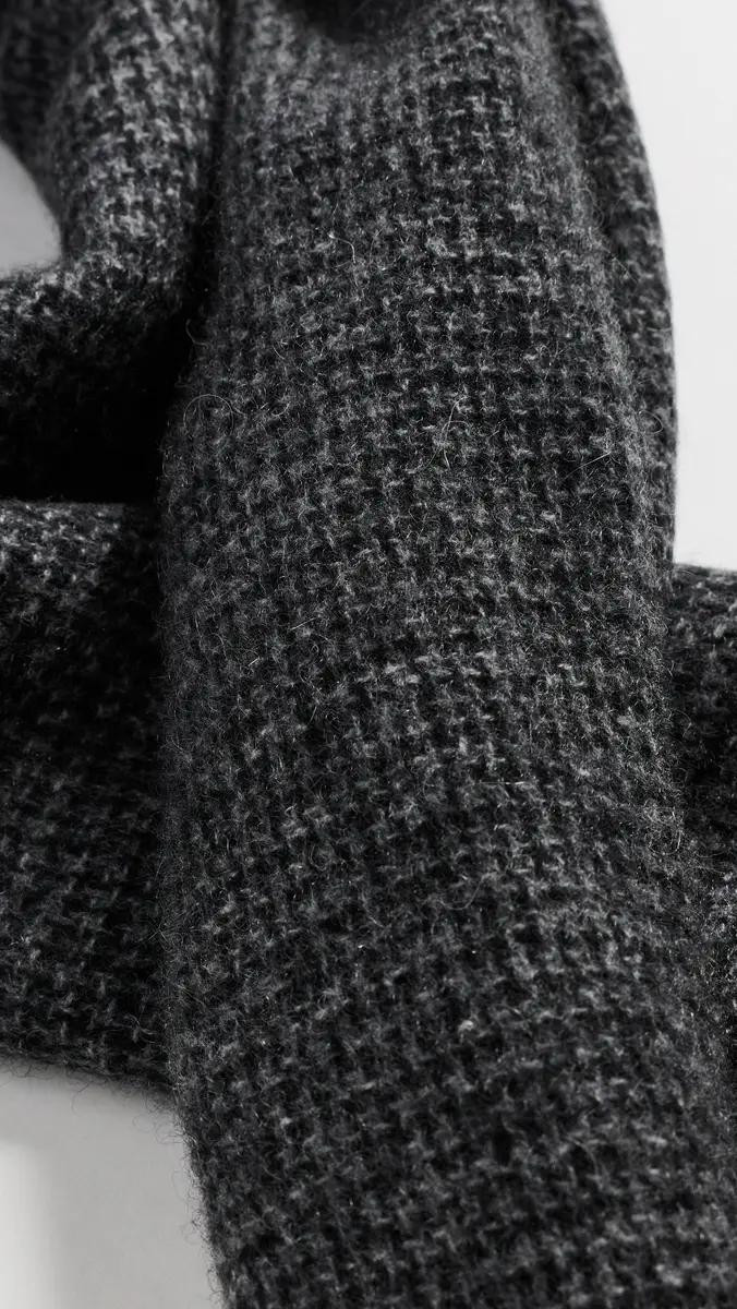 Vince Marled Micro Houndstooth Scarf | Thumbnail 5 Vince Marled Micro Houndstooth Scarf | Thumbnail 5