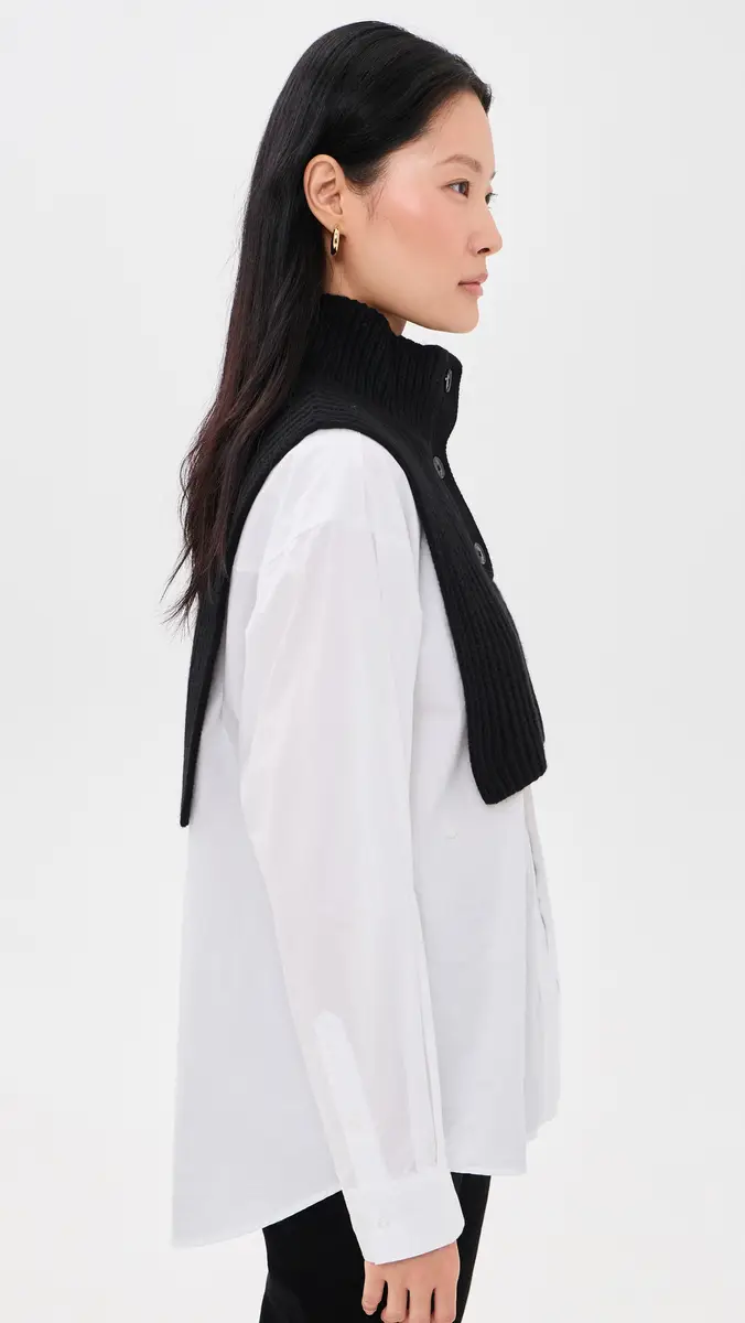 White + Warren Cashmere Blend Collar Dickie | Thumbnail 6 White + Warren Cashmere Blend Collar Dickie | Thumbnail 6