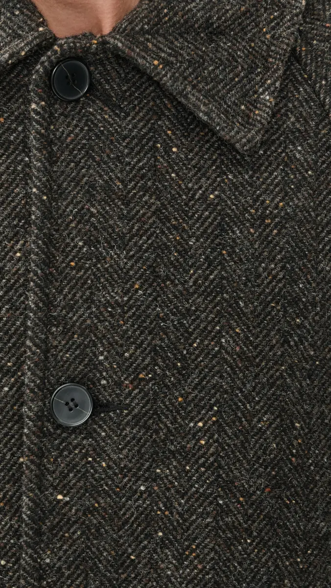 Madewell Flecked Herringbone Single Breasted Coat | Thumbnail 6 Madewell Flecked Herringbone Single Breasted Coat | Thumbnail 6