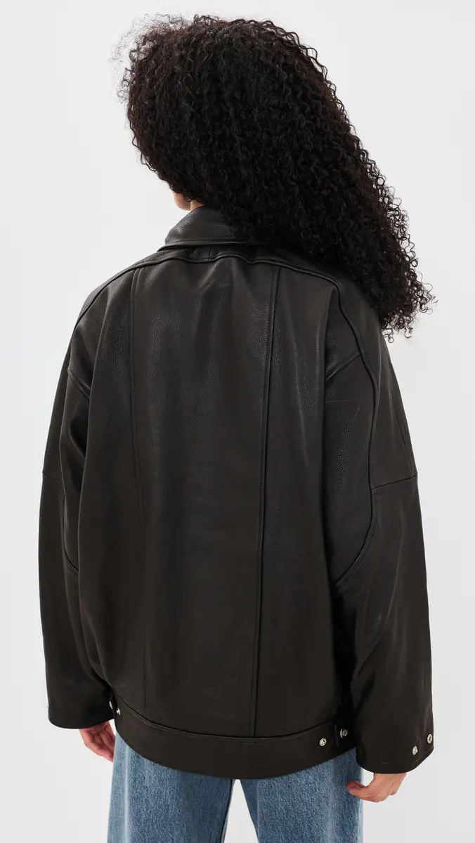 Anine Bing Sandy Lambskin Leather Jacket | Thumbnail 3 Anine Bing Sandy Lambskin Leather Jacket | Thumbnail 3