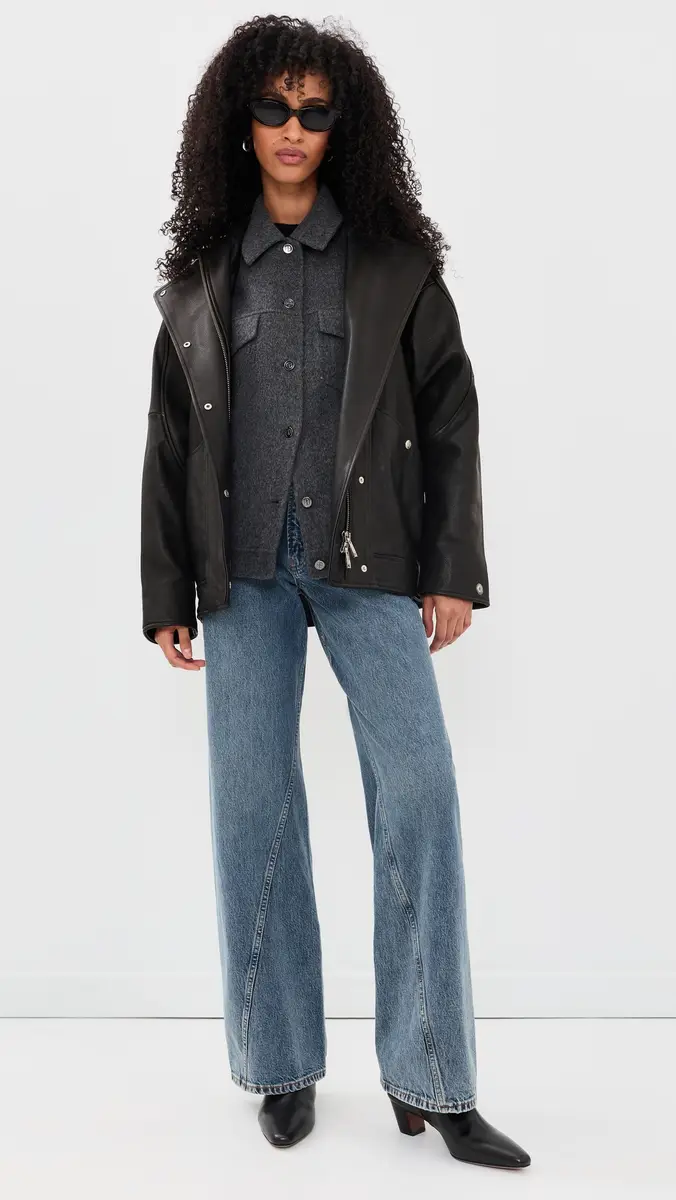 Anine Bing Sandy Lambskin Leather Jacket | Thumbnail 5 Anine Bing Sandy Lambskin Leather Jacket | Thumbnail 5