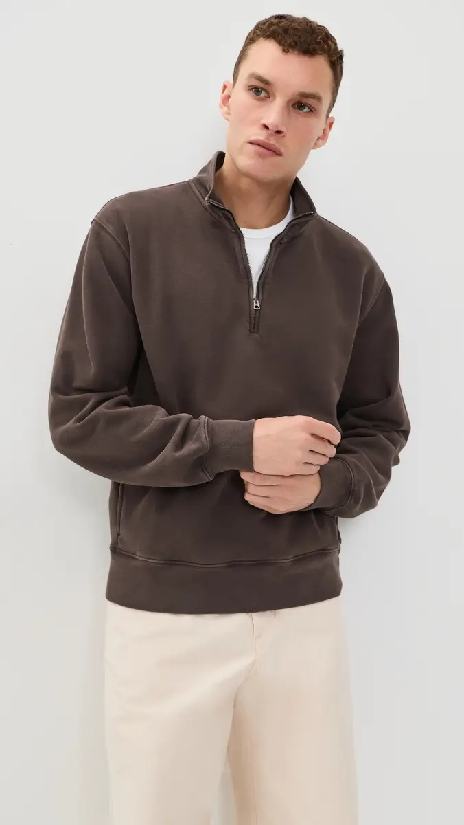 Madewell New Mccarren Funnel Zip Sweatshirt | Thumbnail 2