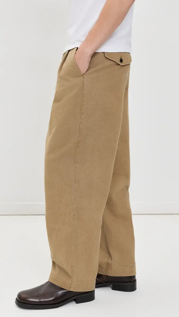 Aaron Levine Sulphur Dyed Double Pleat Pants | Thumbnail 4 Aaron Levine Sulphur Dyed Double Pleat Pants | Thumbnail 4
