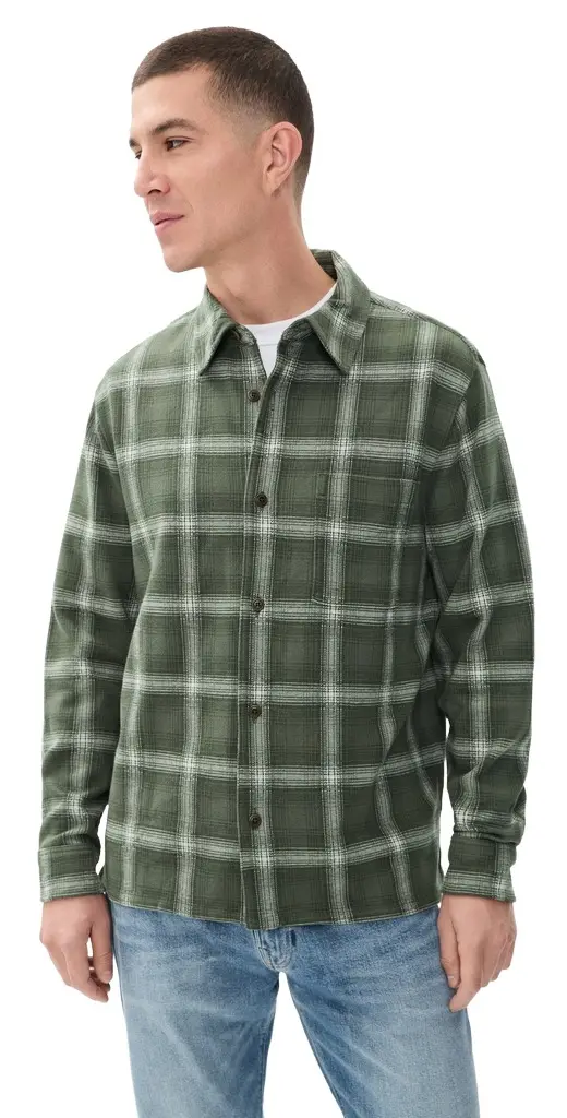 Madewell Devoe Plaid Knit Shirt