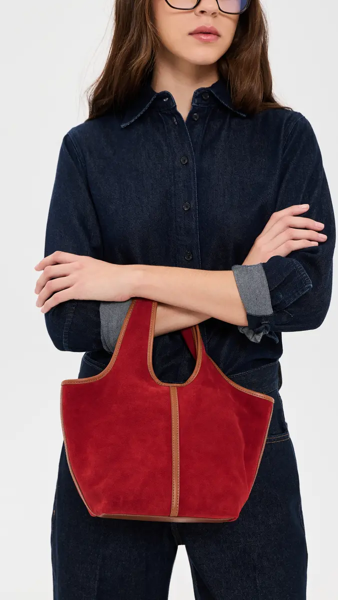 Madewell Suede Ellis Mini Shopper Tote | Thumbnail 3