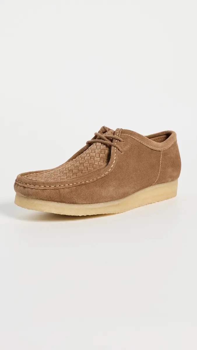 Clarks Woven Suede Wallabee Shoes | Thumbnail 2 Clarks Woven Suede Wallabee Shoes | Thumbnail 2