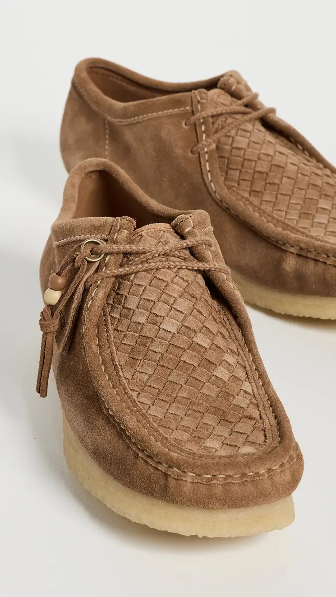 Clarks Woven Suede Wallabee Shoes | Thumbnail 4 Clarks Woven Suede Wallabee Shoes | Thumbnail 4