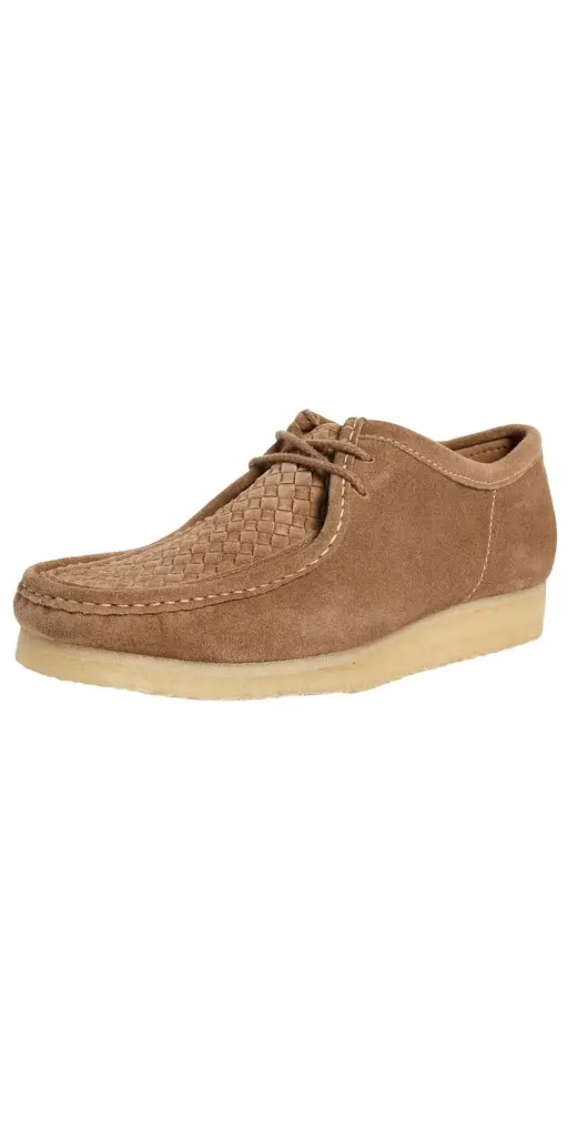 Clarks Woven Suede Wallabee Shoes