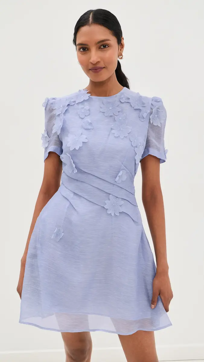 LEO LIN Elyse Petal Short Sleeve Mini Dress | Thumbnail 2 LEO LIN Elyse Petal Short Sleeve Mini Dress | Thumbnail 2