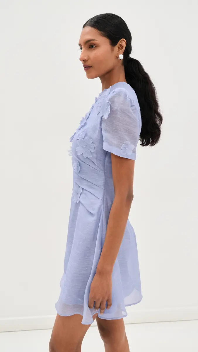 LEO LIN Elyse Petal Short Sleeve Mini Dress | Thumbnail 4 LEO LIN Elyse Petal Short Sleeve Mini Dress | Thumbnail 4