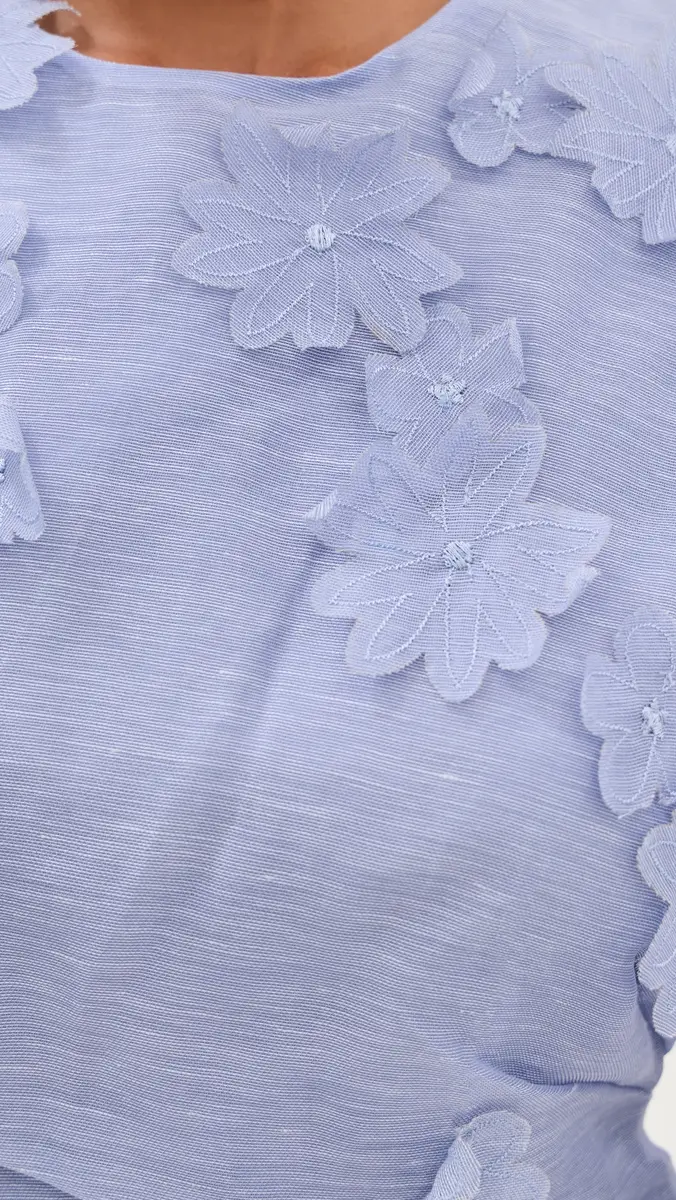 LEO LIN Elyse Petal Short Sleeve Mini Dress | Thumbnail 6 LEO LIN Elyse Petal Short Sleeve Mini Dress | Thumbnail 6