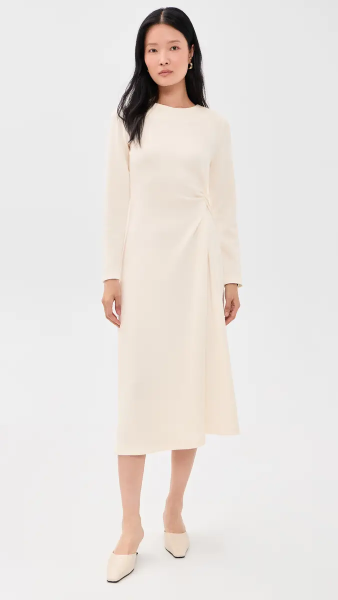MEIMEIJ Ponte Midi Dress with Side Knot Detail | Thumbnail 2