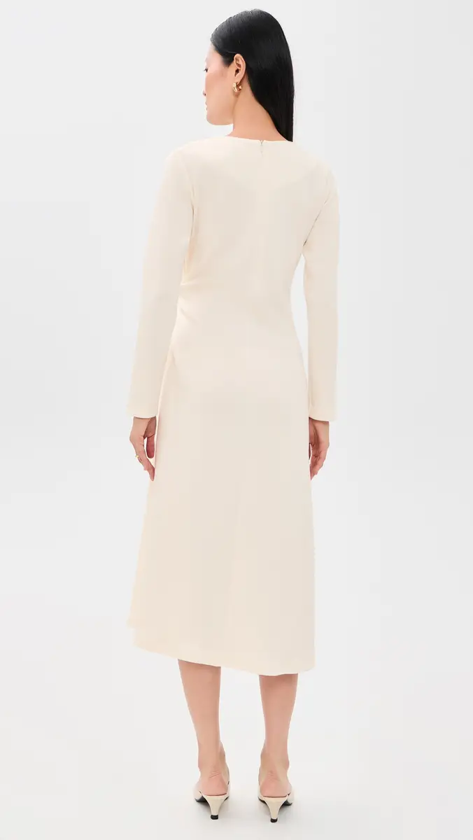 MEIMEIJ Ponte Midi Dress with Side Knot Detail | Thumbnail 3