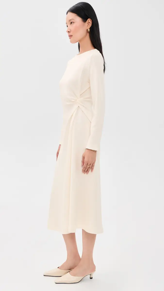 MEIMEIJ Ponte Midi Dress with Side Knot Detail | Thumbnail 4