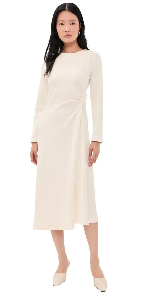 Ponte Midi Dress with Side Knot Detail Ponte Midi Dress with Side Knot Detail