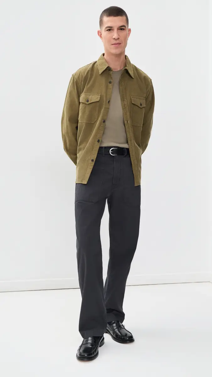 Madewell Herringbone Fatigue Loose Fit Pants | Thumbnail 5 Madewell Herringbone Fatigue Loose Fit Pants | Thumbnail 5