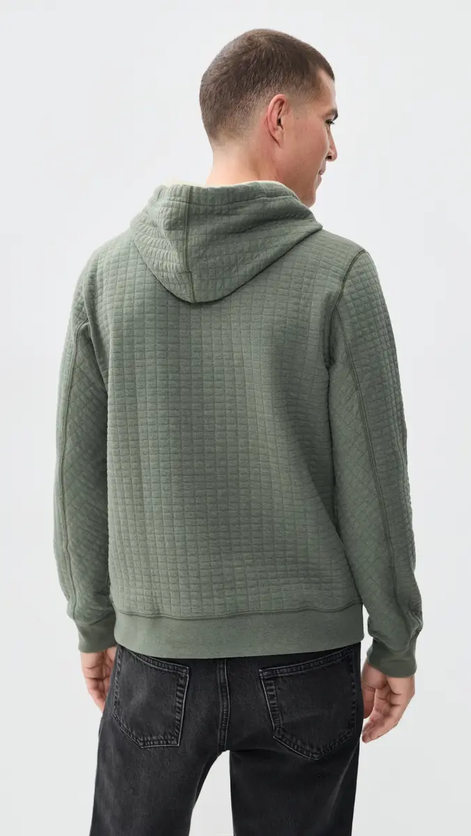 Billy Reid Box Quilt Hoodie Pullover | Thumbnail 3 Billy Reid Box Quilt Hoodie Pullover | Thumbnail 3