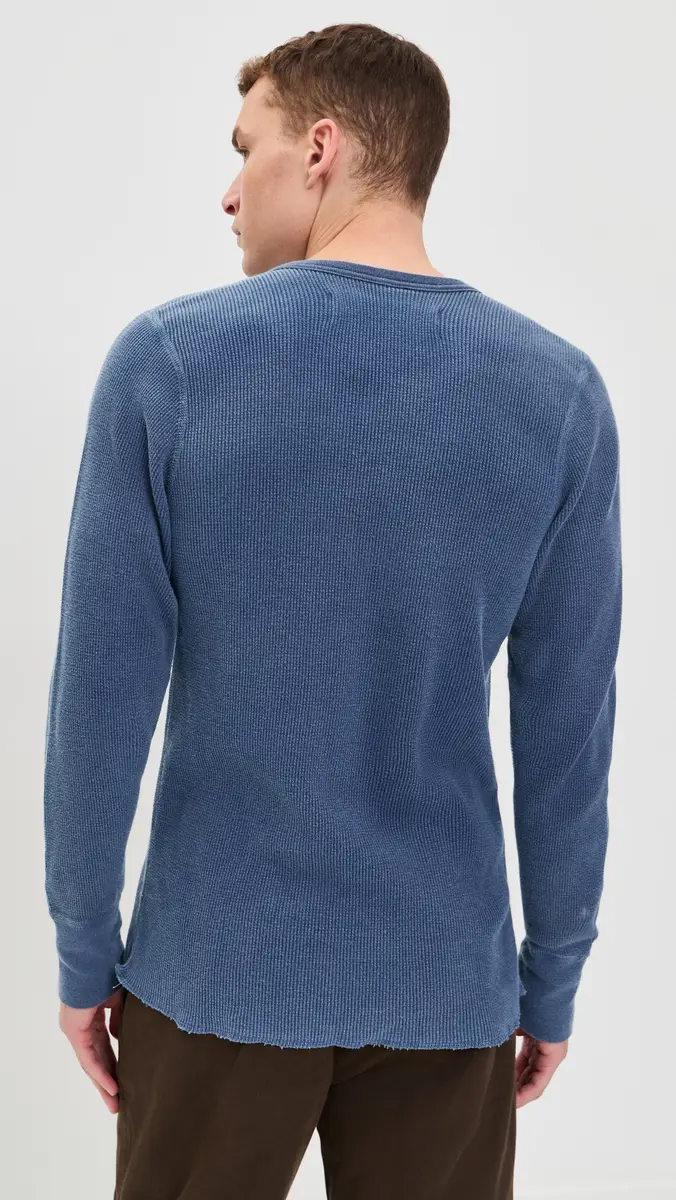 Aaron Levine Thermal Long Sleeve Waffle Tee | Thumbnail 3