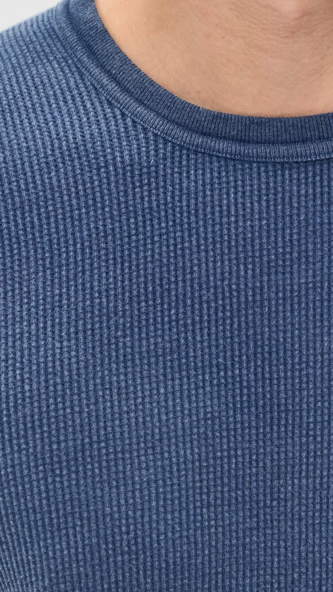 Aaron Levine Thermal Long Sleeve Waffle Tee | Thumbnail 6