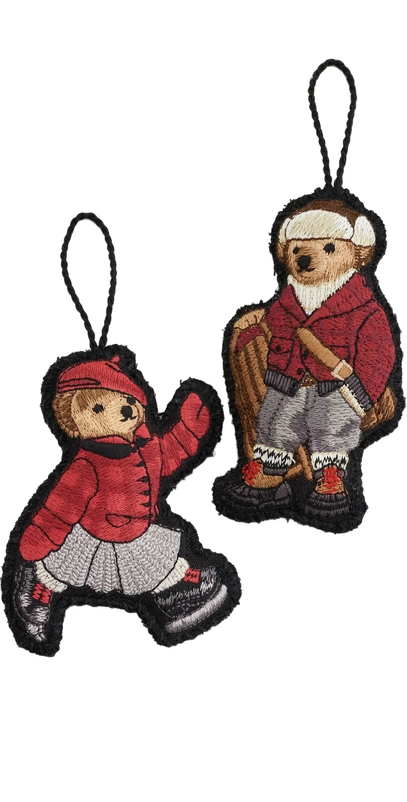 Polo Ralph Lauren Sled/Skate Bears Ornament Gift Set
