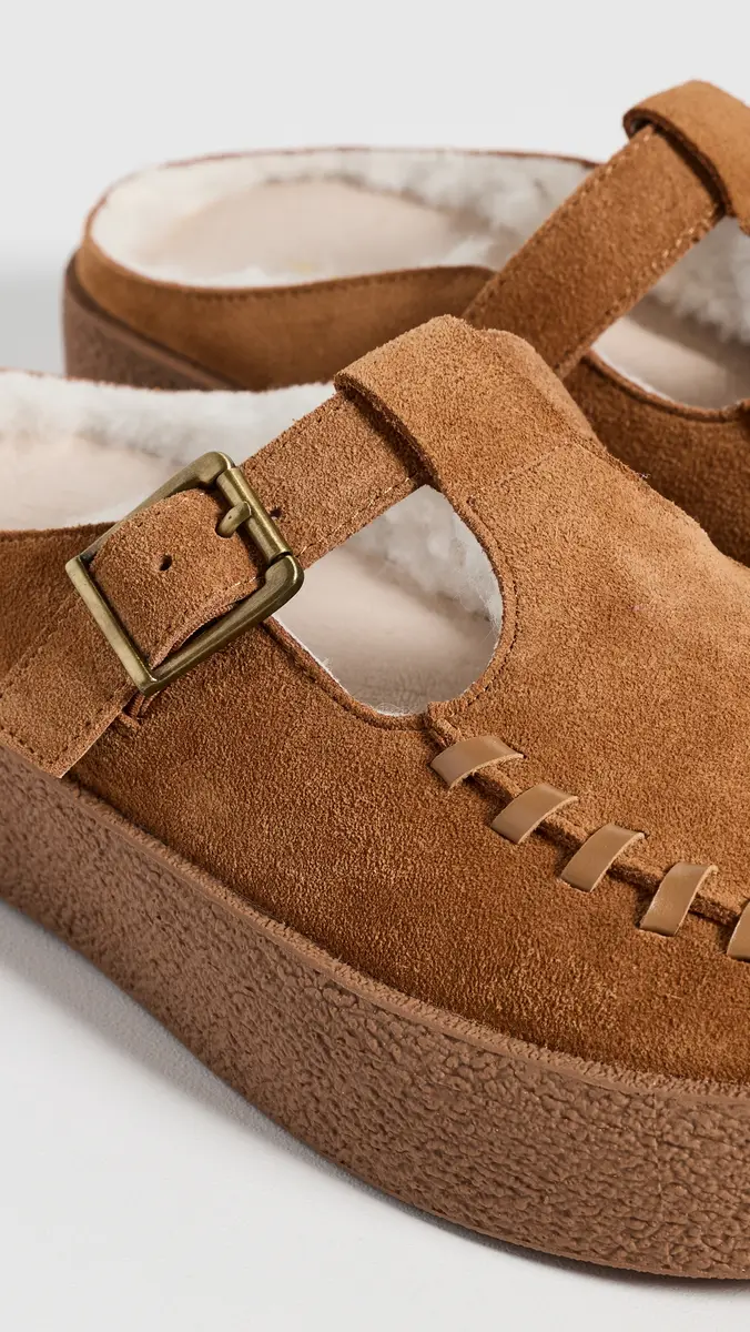 INTENTIONALLY BLANK Suede Faux Fur Text Message Mules | Thumbnail 6 INTENTIONALLY BLANK Suede Faux Fur Text Message Mules | Thumbnail 6
