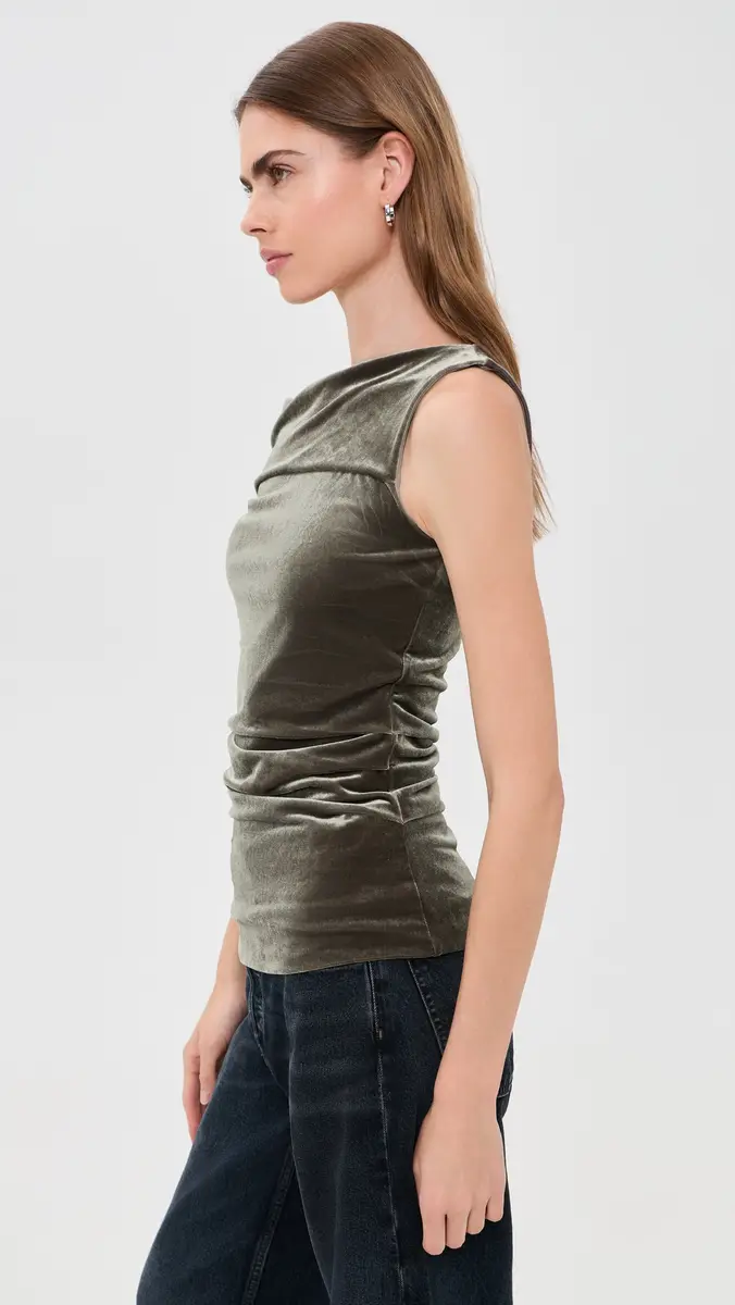 AGOLDE Carlin Velvet Top | Thumbnail 4 AGOLDE Carlin Velvet Top | Thumbnail 4