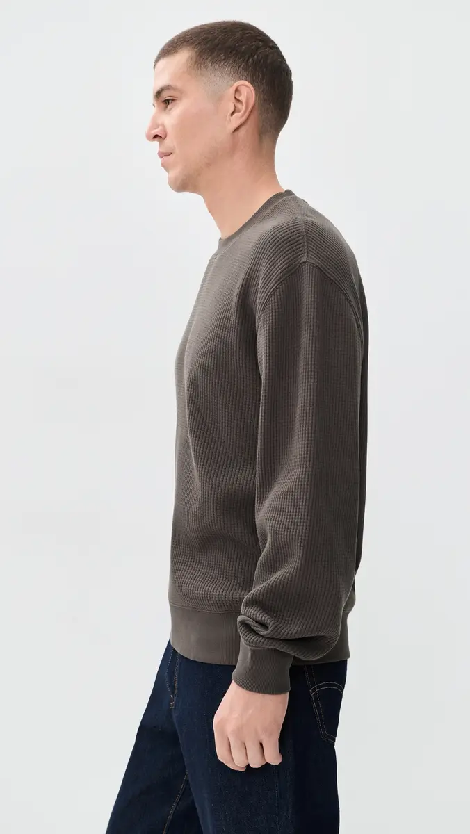 Madewell Waffle Crew Neck Pullover | Thumbnail 4