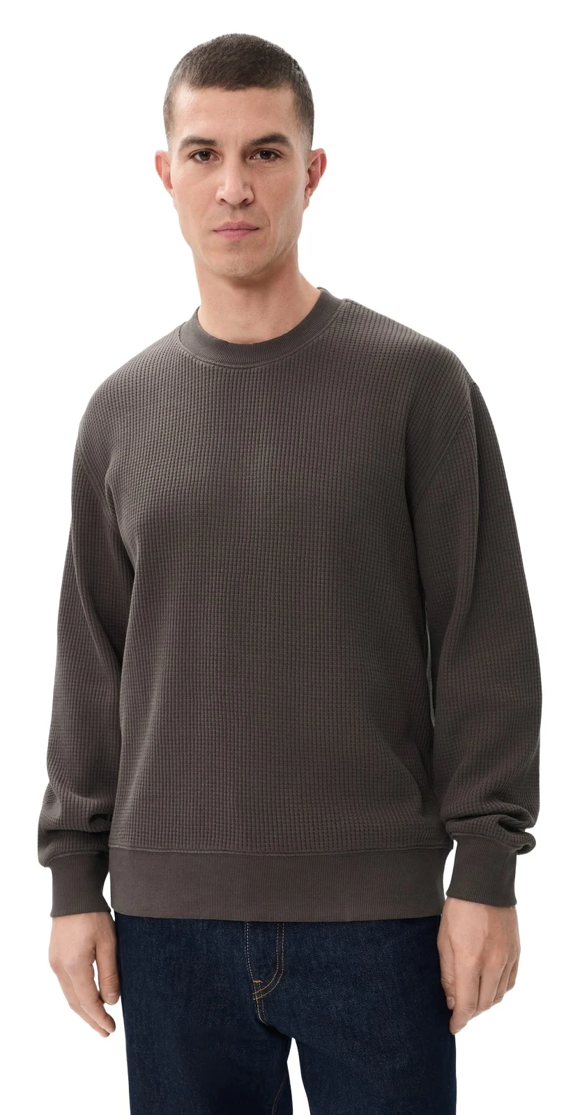 Madewell Waffle Crew Neck Pullover