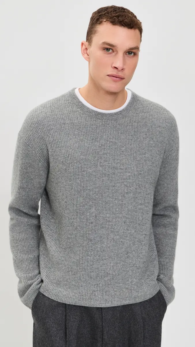 Frame Cashmere Blend Waffle Sweater | Thumbnail 2 Frame Cashmere Blend Waffle Sweater | Thumbnail 2
