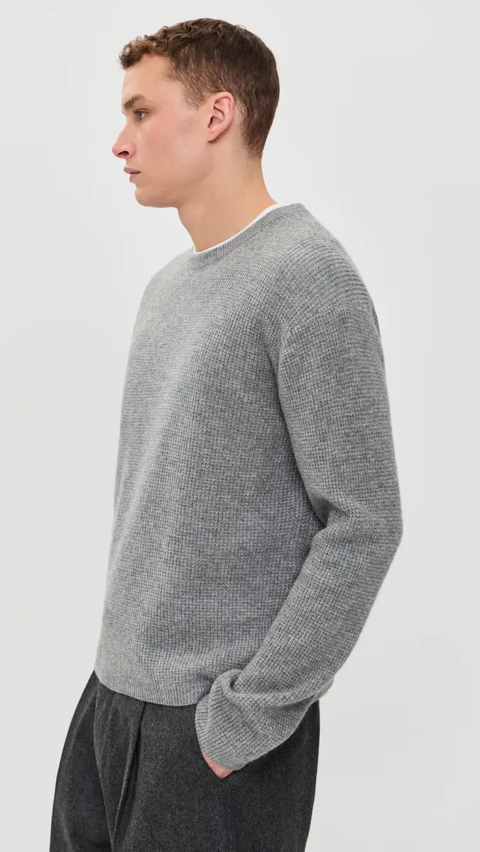 Frame Cashmere Blend Waffle Sweater | Thumbnail 4 Frame Cashmere Blend Waffle Sweater | Thumbnail 4