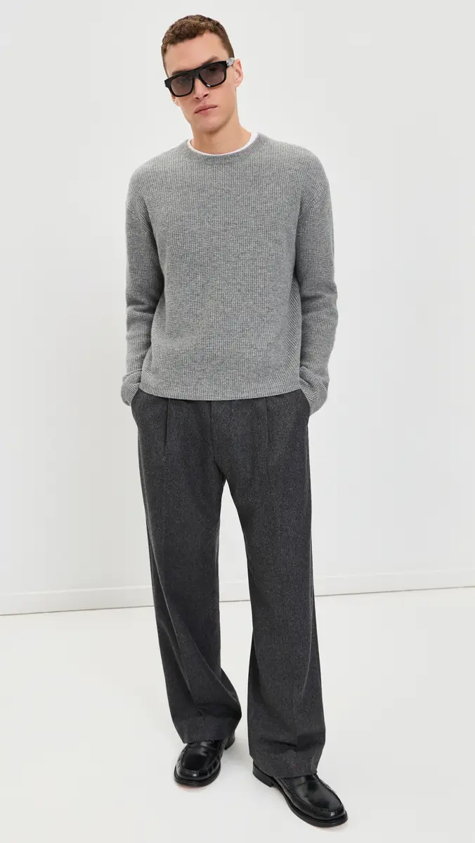 Frame Cashmere Blend Waffle Sweater | Thumbnail 5 Frame Cashmere Blend Waffle Sweater | Thumbnail 5
