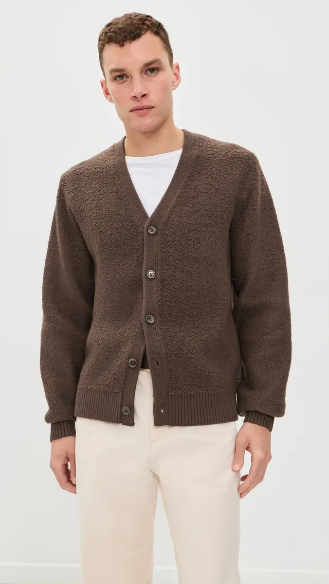 REIGNING CHAMP Textured Boucle Turf Cardigan | Thumbnail 2