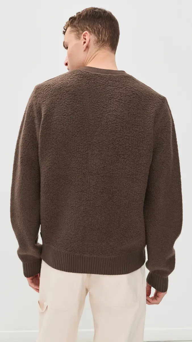 REIGNING CHAMP Textured Boucle Turf Cardigan | Thumbnail 3