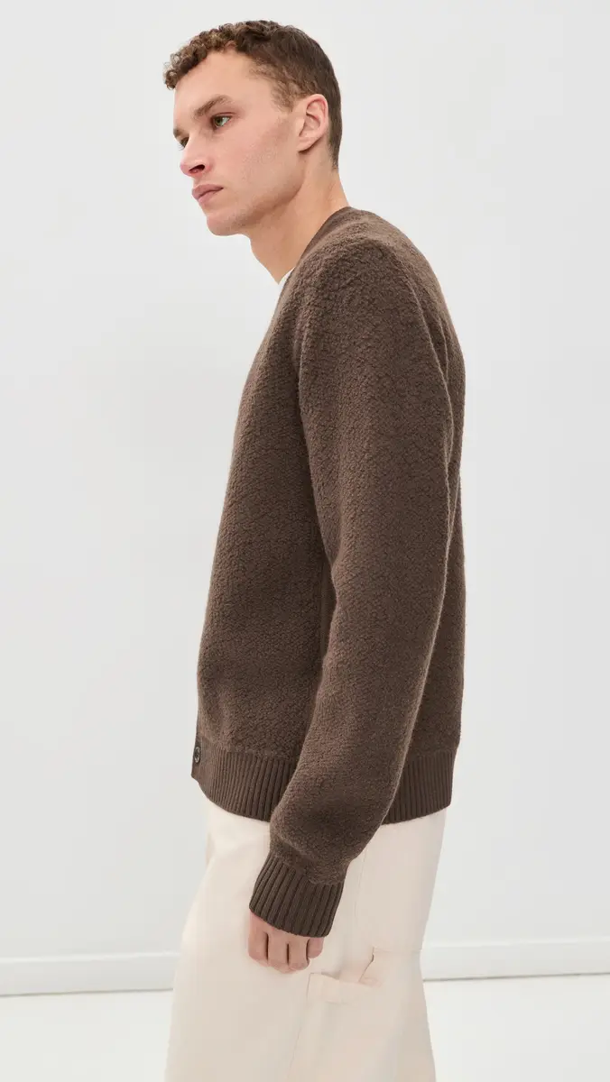 REIGNING CHAMP Textured Boucle Turf Cardigan | Thumbnail 4