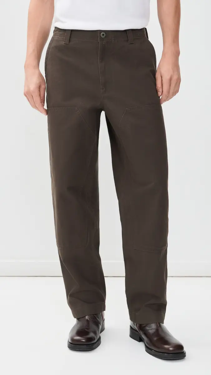REIGNING CHAMP Cotton Canvas Double Knee Relaxed Pants | Thumbnail 2