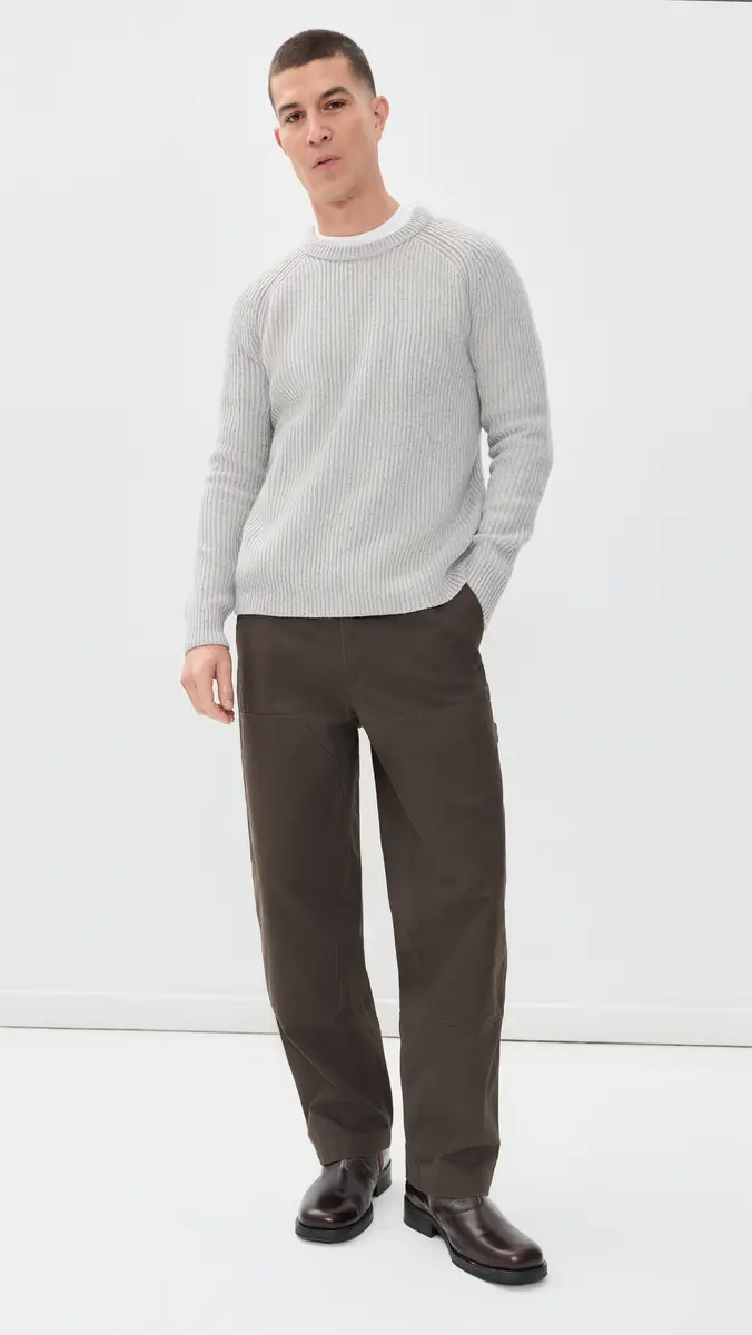REIGNING CHAMP Cotton Canvas Double Knee Relaxed Pants | Thumbnail 5