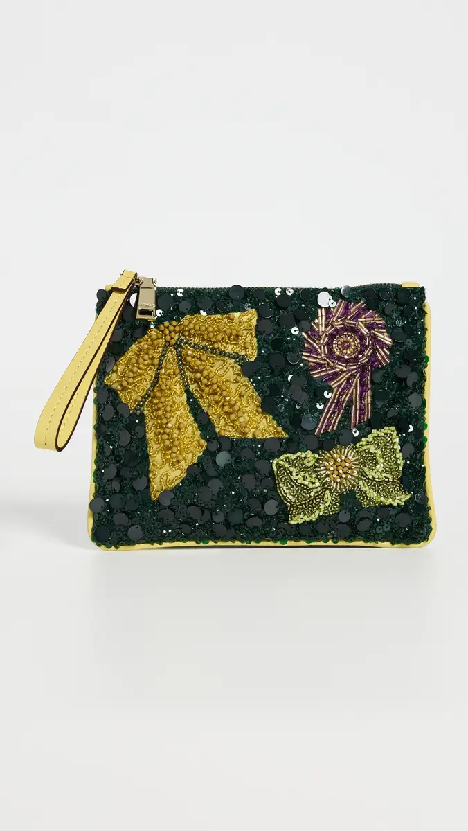 ALÉMAIS Rosette Beaded Clutch | Thumbnail 2
