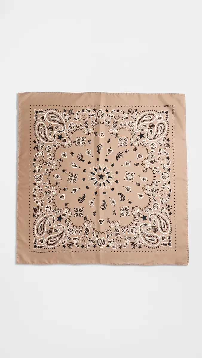 CALL IT BY YOUR NAME Silk Large Bandana | Thumbnail 4 CALL IT BY YOUR NAME Silk Large Bandana | Thumbnail 4
