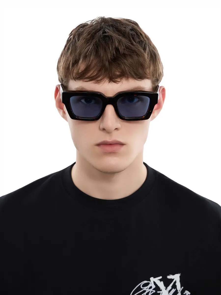 Virgil L Light Blue Lens Sunglasses