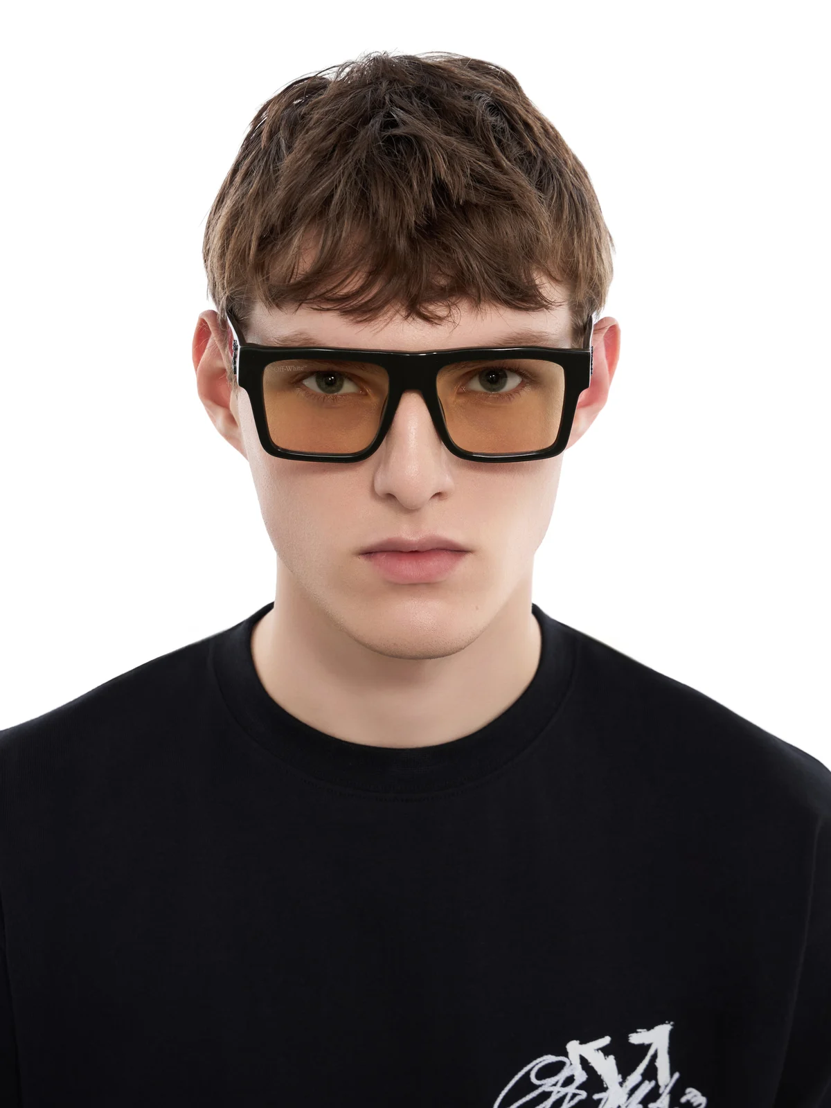 Off-White Lawton Yellow Lens Sunglasses