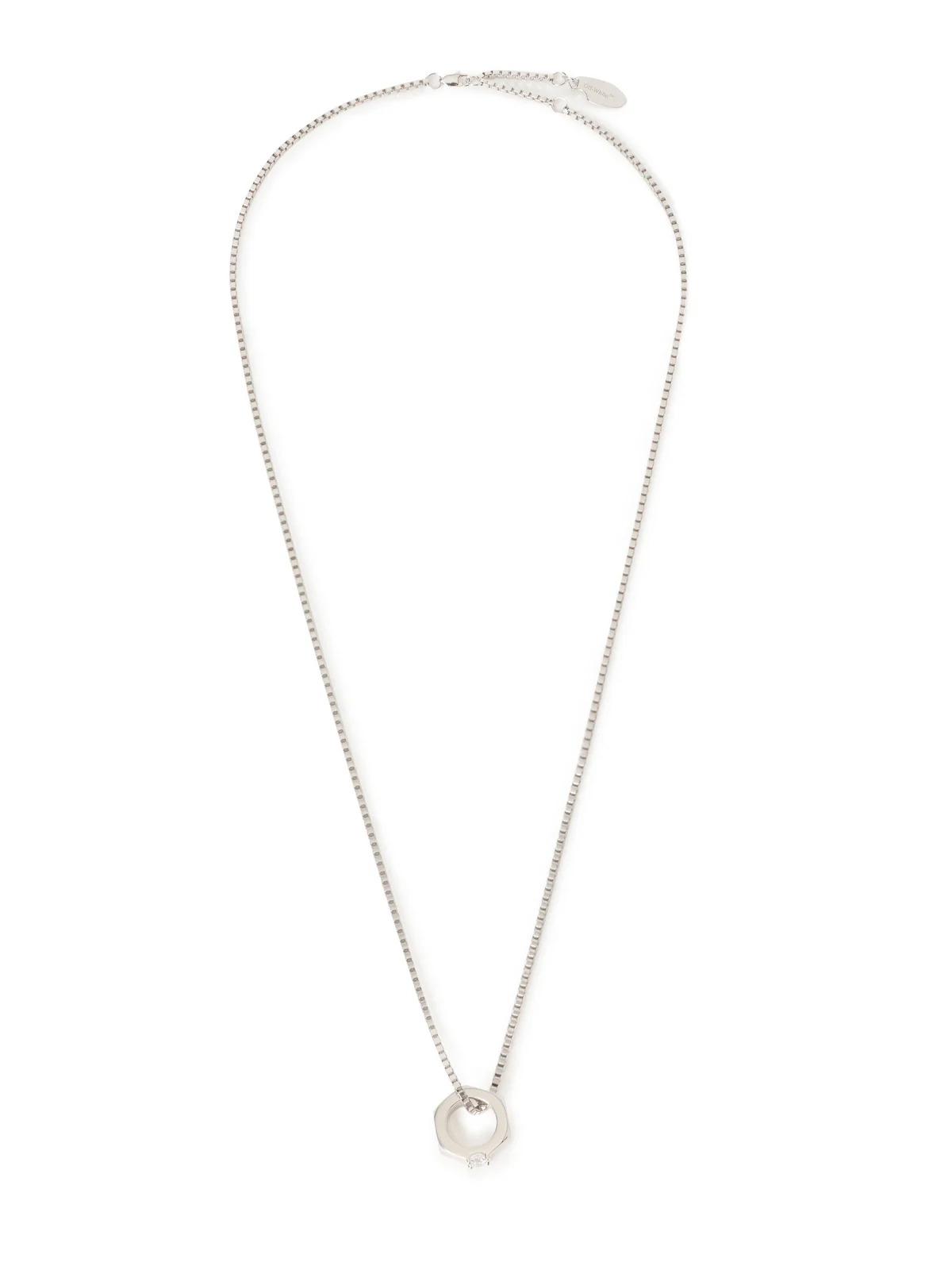 Hex Nut Diamond Pendant Necklace Hex Nut Diamond Pendant Necklace