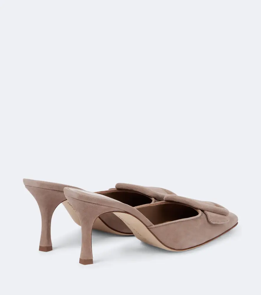 Manolo Blahnik Maysale 70 suede mules | Thumbnail 2 Manolo Blahnik Maysale 70 suede mules | Thumbnail 2