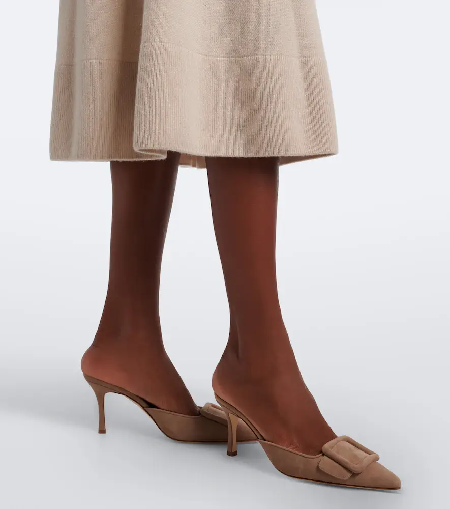 Manolo Blahnik Maysale 70 suede mules | Thumbnail 5 Manolo Blahnik Maysale 70 suede mules | Thumbnail 5