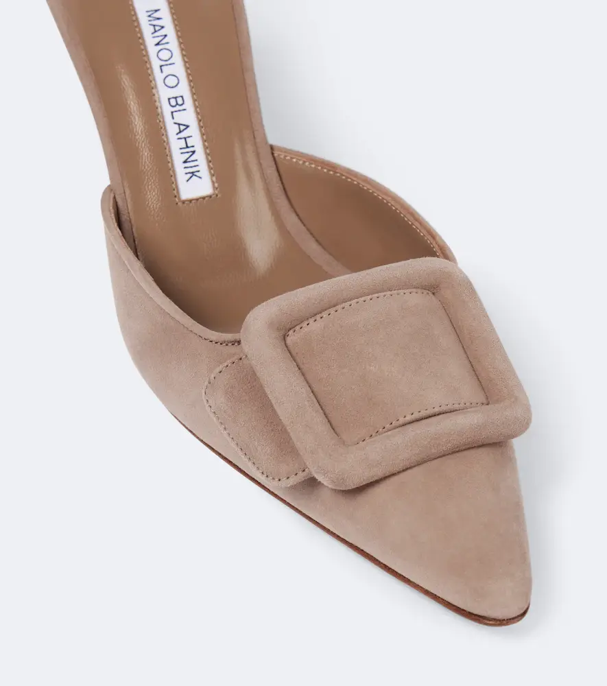 Manolo Blahnik Maysale 70 suede mules | Thumbnail 6 Manolo Blahnik Maysale 70 suede mules | Thumbnail 6